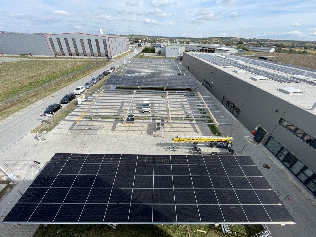 Fotografie Baustelle von Photovoltaikbau