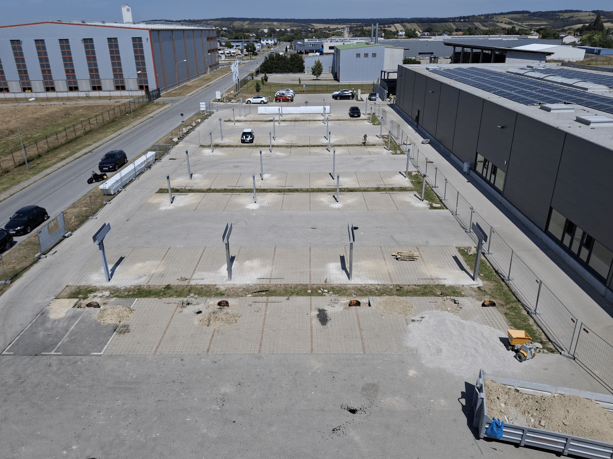 Fotografie Baustelle von Photovoltaikbau