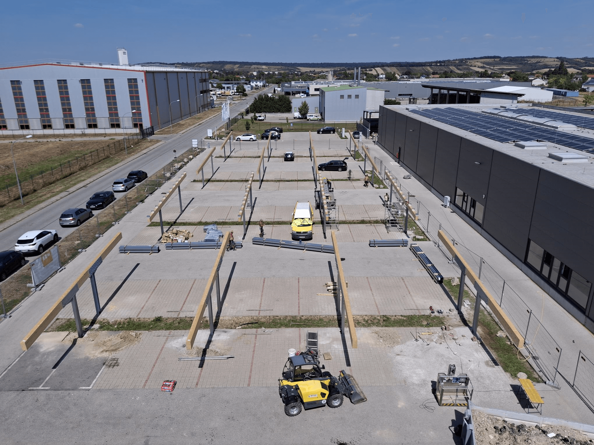 Fotografie Baustelle von Photovoltaikbau